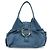 Bulgari BVLGARI Chandra Schultertasche aus Leder Double Circle Ring Turquoise Blue
