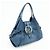 Bulgari BVLGARI Chandra Schultertasche aus Leder Double Circle Ring Turquoise Blue - Ansicht 4