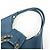 Bulgari BVLGARI Chandra Schultertasche aus Leder Double Circle Ring Turquoise Blue - Ansicht 6