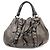 Tote PRADA Shopper aus gerafftem Nappaleder Braun
