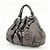 Tote PRADA Shopper aus gerafftem Nappaleder Braun - Ansicht 3