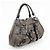 Tote PRADA Shopper aus gerafftem Nappaleder Braun - Ansicht 4