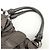 Tote PRADA Shopper aus gerafftem Nappaleder Braun - Ansicht 6