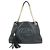 Borsa a tracolla in pelle con catena GUCCI SOHO Interlocking G Nero 536196