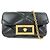 VERSACE Borsa a tracolla in pelle Medusa con catena Nera