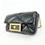 VERSACE Borsa a tracolla in pelle Medusa con catena Nera - vista 3
