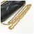 VERSACE Borsa a tracolla in pelle Medusa con catena Nera - vista 7
