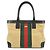Borsa Tote e Borsa a Tracolla GUCCI Sherry Canvas Leather Brown Beige 002・1119