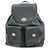 COACH Logo Leder-Rucksack mit Drehverschluss Schwarz