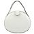 Loewe Logo Runde Leder Handtasche White