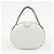 Loewe Logo Runde Leder Handtasche White - Ansicht 2