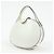 Loewe Logo Runde Leder Handtasche White - Ansicht 3