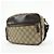 Borsa a tracolla e a spalla Gucci GG Canvas Leather Brown 114291 - vista 3