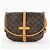 Borsa a Tracolla e Spalla Louis Vuitton Monogram Saumur 30 Marrone M42256 - vista 2