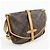 Borsa a Tracolla e Spalla Louis Vuitton Monogram Saumur 30 Marrone M42256 - vista 4