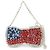 Autre Marque ANTEPRIMA Wire Bag PVC Satin 2Way Hand Shoulder Bag USA Flag