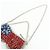 Autre Marque ANTEPRIMA Wire Bag PVC Satin 2Way Hand Shoulder Bag USA Flag - vista 6