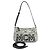 Borsa 2Way MCM Visetos Jacquard Canvas Leather Borsa a Tracolla Grigio Nero