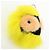 FENDI Monster Portachiavi in pelle e pelliccia Giallo Nero - vista 10