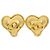 Orecchini a clip a cuore CHANEL COCO Mark placcati in oro dorato