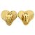Orecchini a clip a cuore CHANEL COCO Mark placcati in oro dorato - vista 2