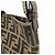Borsa a tracolla FENDI Zucca Canvas Leather Brown Black 26727 - vista 16
