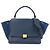 Céline CELINE Borsa 2Way in pelle e camoscio Borsa a mano Borsa a tracolla Navy