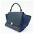 Céline CELINE Borsa 2Way in pelle e camoscio Borsa a mano Borsa a tracolla Navy - vista 3