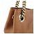 Borsa a spalla in pelle con catena GUCCI SOHO Interlocking G Marrone 308982 - vista 13