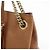Borsa a spalla in pelle con catena GUCCI SOHO Interlocking G Marrone 308982 - vista 14
