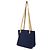 Hermès HERMES Amedaba Cabas de Poche Cotton Canvas Leather Tote Bag Navy - Ansicht 3