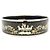 Hermès Bracciale HERMES Email GM Plated Horse Bangle Nero Argento
