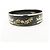 Hermès Bracciale HERMES Email GM Plated Horse Bangle Nero Argento - vista 3