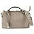 FENDI By The Way Medium Leder 2Way Bag Handtasche Greige 8BL146