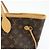 Borsa a spalla Tote Louis Vuitton Monogram Neverfull MM Brown M40156 - vista 17