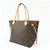 Borsa a spalla Tote Louis Vuitton Monogram Neverfull MM Brown M40156 - vista 3