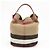 Borsa a mano e a tracolla 2Way Burberry Nova Plaid in Canvas e Pelle Beige - vista 2