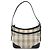 Borsa a tracolla BURBERRY Nova Plaid in tela e pelle Beige Black