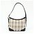 Borsa a tracolla BURBERRY Nova Plaid in tela e pelle Beige Black - vista 2