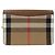Borsa a tracolla con catena BURBERRY Nova Plaid in pelle e tela Brown Beige - vista 2