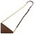 Borsa a tracolla con catena BURBERRY Nova Plaid in pelle e tela Brown Beige - vista 3