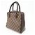 Borsa a mano Louis Vuitton Damier Ebene Canvas Leather Brera N51150 - vista 3