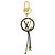 Louis Vuitton Porte Cles Very LV Circle Bag Charm Key Ring Black M63082