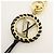 Louis Vuitton Porte Cles Very LV Circle Bag Charm Key Ring Black M63082 - vista 9