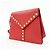Autre Marque SAINT LAURENT PARIS Borsa a tracolla e a spalla Y-Line in pelle borchiata Rossa - vista 3