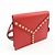 Autre Marque SAINT LAURENT PARIS Borsa a tracolla e a spalla Y-Line in pelle borchiata Rossa - vista 4