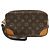 Borsa a pochette Louis Vuitton Monogram Marly Dragonne PM Brown M51827