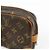 Borsa a pochette Louis Vuitton Monogram Marly Dragonne PM Brown M51827 - vista 15