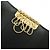 LOEWE Repeat Anagram Calf Leather 6 Ring Key Case Key Holder Black - view 16