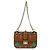 Borsa a tracolla in pelle con catena e ricami VALENTINO Glam Lock Marrone